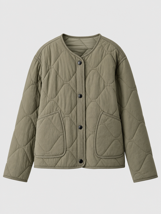 Marbury Steppjacke ohne Kragen