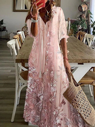 Seraphina | Geblümtes Maxi-Sommerkleid