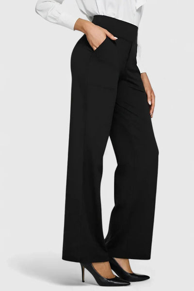 Nadine | Damen Weite Lounge-Hose mit Stretchbund