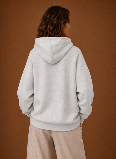 Damen Kapuzenpullover oversized mit Print