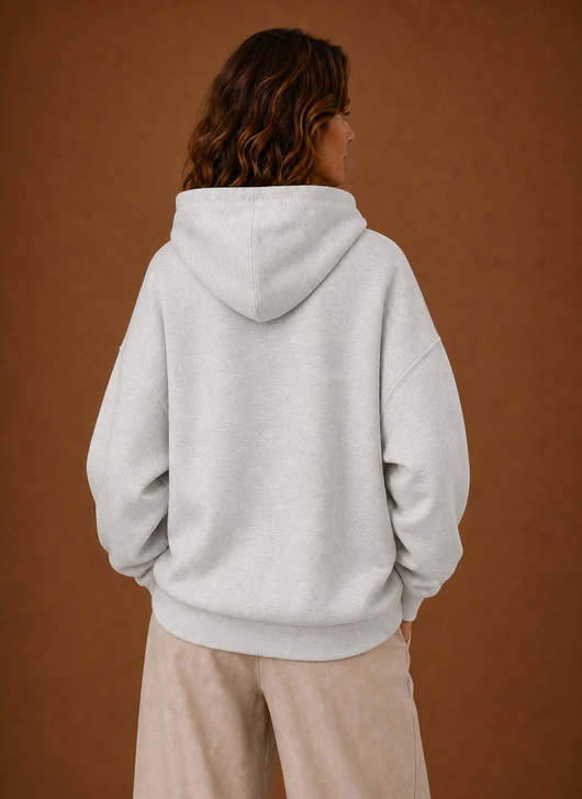 Damen Kapuzenpullover oversized mit Print