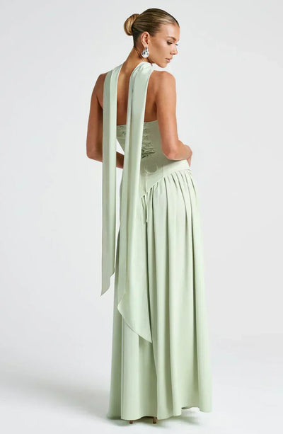 Johanna | Damen Asymmetrisches Maxi Kleid für Hochzeitsgäste