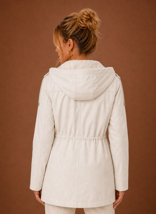 Damen Parka mit Kapuze und Fleecefutter