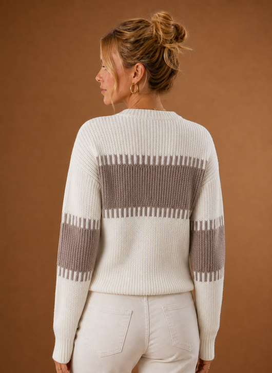 Damen Pullover mit Rundhalsausschnitt