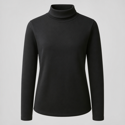 Pinner Half Neck Thermal Top in black