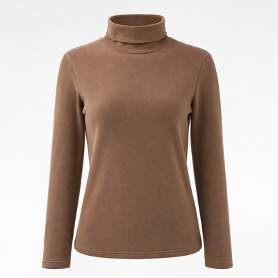 Pinner Half Neck Thermal Top in brown