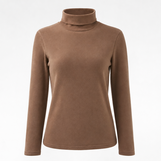 Pinner Half Neck Thermal Top in brown